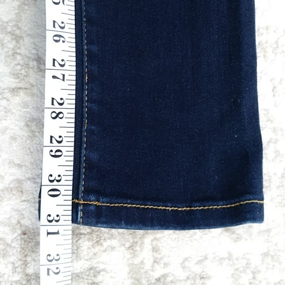 Inc Denim Curvy Fit Skinny Leg Jeans 2 Navy Blue - Picture 16 of 16